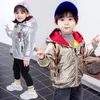 INS enfants garçons filles vers le bas manteau vestes d'hiver coréen à capuche blanc duvet de canard enfants décontracté fermeture éclair chaud garçon vêtements Outwear