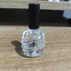 10ml prego garrafa vazia Polish Com Frascos Preto Escova pequeno prego Nail Art recipiente de vidro de óleo de transporte rápido