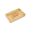 Soap Dish For shower Holder Wooden Natural Bamboo Dishes Simple Jewelry Display Rack Holders Plate Tray Round Square Case Container