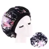 Satin Soie Équipée Chapeaux Fleur Ronde Cheveux Bonnets Large Bord Bain Chapeau Tête Wrap Élastique Nouvelle Ere Chambre Produits Femmes 4 7ba B2