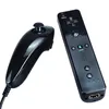 5 Color 2 في 1 لعبة مقبض Motion بالإضافة إلى Nunchuck Controller اللاسلكي ألعاب Nunchuk وحدات التحكم في ألعاب Nintendo Wii مع حزام علبة السيليكون