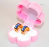 Liebe Serie Hochwertiger Reifen Ohrring 18 Karat vergoldete Emaille Ohrringe für Frau Dame Top Schmuck mit Kasten