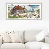 Promotional patterns cross stitch counted scenery diy embroidery wall crafts needle painting handmade kits house decoration wall p7339476