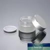 Pot de crème en verre dépoli de 20G, 500 pièces, récipient vide d'emballage en verre pour cosmétiques avec capuchon en aluminium, vente en gros, 20ml