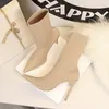 botas de tacón de tacón de invierno de otoño moda