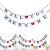 Wil je met me trouwen Valentijnsdag Decoratie Banners Huwelijksaanzoek Sign8105292