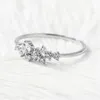 Junerain Delicate CZ Crystal Rings for Women Girls Dainty Thin Ring Gold Silver Color Cubic Zirconia Ring Wedding Present Jewelry H401350001
