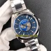 Topversion VSF 43mm Aqua Terra 22012432203001 World Time Blue Ocean Dial 8939自動機械メンズウォッチスチールケースSPO4294606