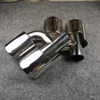 1 Pair Modification 304 Stainless Steel Exhaust Pipe Universal Automobile Double Outlet Car Muffler Tip