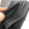 Fashion Mens Kort plånböcker Klassisk äkta läder Män Slim Plånbok med kortplats Bifold Plånbok Små plånböcker med låda