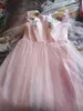 Rękawów puff Suknia wieczorowa Party Suknie Robe De Soiree Formalne Prom Suknie Zanurzanie Kwiaty 3D Frezowanie Górne Suknie Wieczorowe Vestido