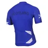 2020 New Team Scotland Manga curta Men de ciclismo Jersey Bike Road Race Racing Racing Roupas Customizada