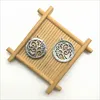 Lote de 50 piezas, mamá, eres el corazón de nuestro árbol genealógico, dijes de plata tibetana antigua, colgantes DIY para hacer joyas, pulsera, collar, pendientes