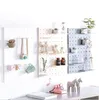 Plastic Racks Storage Holders hole board living room kitchen bedroom partition hanging wall shelf