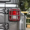 ABS Auto Hinten Schwanz Licht Lampe Schutz Abdeckung Trim Für Jeep Wrangler JL 2018 + Auto Außen Zubehör