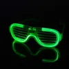 Cereques de festa óculos de luz fria LED de plástico luminosos óculos decorativos de flash glasses torcedores de férias favores suprimentos vt11978671