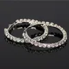 New hot sale Crystal Rhinestone Earrings Women Gold Sliver Hoop Earrings Fashion Jewelry Earrings For Women GD509