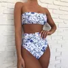 Två styck klänning bikini set kvinnor hög midja badkläder kvinnliga bitar kvinna solid push up Biquini mujer