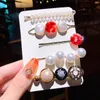 1Set Coreano Moda Perla Forcine Donna Ragazze Elegante Clip di capelli Pin Barrettes Accessori Hairclip Hairgrip Copricapo Copricapo8898313