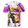 3 à 13 ans Kids T-shirt Shooting Game Splatoon 3D Tshirt imprimé Tshirt Boys Girls Streetwear T-shirts Tee Children Clothes7230304