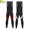 Wosawe gel acolchoado ciclismo calças homens fina fleece bib calças reflexivas mtb longo ciclo bicicleta calça bicicleta apertada roupas