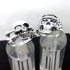 Bulk lots 100pcs Men Skull Rings 2020 New Gothic Biker Punk Cool Rings Whole Fashion Jewelry Lot265S