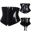 Top Plus Size Corselet Novas senhoras Slimming Sexy PVC Lingerie Plástico Aço Desossado Espartilho Especial Largura Cintura Underbust