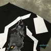 뜨거운 판매 - 패션 남성 스타일리스트 T 셔츠 여름 높은 품질 남성 여성 3D 인쇄 짧은 소매 남성 스타일리스트 티 늑대의 인쇄 크기 M-2XL
