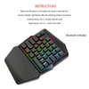 Set di combo ergonomici con tastiera e mouse per gioco con retroilluminazione multicolore ergonomica Convertitore da gioco Bluetooth per PUBG3577000