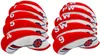 10st / set UK flagga mönstrade Neopren Golf Club Wedge Iron Head Cover Cover Set Headcovers Protect Case för Irons 2 färger att välja
