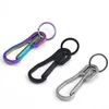 Stainless steel key ring quickdraw High quality rainbow keyring hangs keychain holders carabiner women men outdoor holders will and sandy