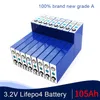 16PCS Original 3.2V 105AH não 135AH LiFePO4 bateria de lítio celular ferro para 12V 24V 48V EVE RV armazenamento de energia solar UE US TAX FREE
