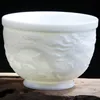 Dragon Phoenix Tea Cup Ceremonie Drinkware Teaware Jade Porcelain Lotus Teacup 90 ml Thee Master Health Small