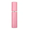 10ml Mini portatile ricaricabile profumo atomizzatore alluminio colorato flacone spray bottiglie di profumo vuote contenitore cosmetico contenitore LX2726