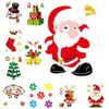 Santa Claus Elektrostatische Muursticker Paste Venster Glas Kerst DIY Stickers Home Decal Christmas Decoration Nieuwjaar