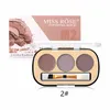 Miss Rose 3 Color Eyebrow Kit Wenkbrauwgel Poeder Langdurige Oogroof Palet Make-upset met borstel