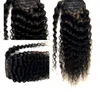 Ponytail 4 Цвета Доступны 16 "Длинные Глубокие вьющиеся волосы Hair Hair Hairstring Художники Клип в Удлинении Пони Хвоста Новое Прибытие Стиль 120 Грамс