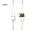 Slim Macrame Plante Hangle de coton Corde en coton Postuade de plante Poste de fleur Potte-pote Balcon extérieur Decoration Mur Art1535015