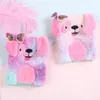 Cartoon Dog Plushs Notebooks Sequins Rainbow Color Bow Notepads Floppy Ears Lovely Small Portable Child Notebook 7 8SM G2