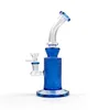 Design Water Bong Showerhead Percolator Pipe Hookahs Galss Swiss Perc Recycler Oil Rigs 14mm female Joint bowl