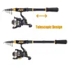 whole Telescopic Fishing Rod Reel Combo Full Kit Fishing Rod Gear Spinning Reel Line Lures Hooks with Bag for vara de pesca4633395