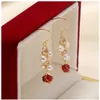 Boucles d'oreilles en perles naturelles Girls Boucles d'oreilles multiples de papillon