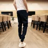 Plain Pants Men Casual Chinos Trousers Joggers Slim Fit Man with Elastic Cuff Clothing Summer Autumn1979821