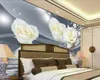 Carta da parati moderna 3d Po Carta da parati 3d Murale Rose fresche ed eleganti Decorazioni per la casa Soggiorno Camera da letto Rivestimento murale Carta da parati HD2155485