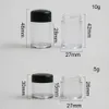 300 x 5g 10g empty loose powder jar with sifter Cosmetic plastic powder Sifter case Travel Sample subpackage Box