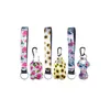 229 Styles Neoprene Hand Sanitizer Bottle Holder Keychain Bags 30ml Hand Sanitizer Bottle Wristlet Keychain Chapstick Holder