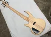 Sällsynta 6 strängar Bas Aktiva Pickups Elektrisk Bass Neck Thru Body Rosewood Maple Fretboard Ny kinesisk bas