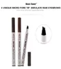 Music Flower cosmetics long-lasting waterproof eyebrow enhancer pencil 4 unique micro fork tip simulate raw eyebrows 4 colors DHL Free