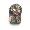 Nowa Camo Donald Trump 2020 Hat Make America Great Maga Caps USA Flaga 3d Haft List Kamuflaż Męskie Czapka z daszkiem DHA745