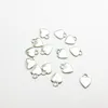 200PCS / Lot Tibetan Silver Alloy Heart Pendant Charms för Smycken Makings Armband Resultat 10.5 * 13.5mm